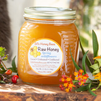 2.5 lb spring wildflowers raw honey