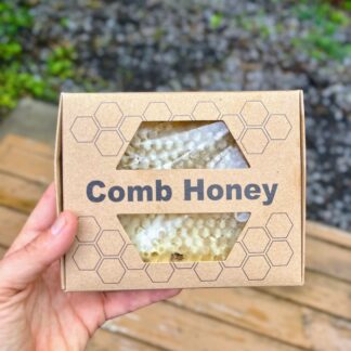 honeycomb section in a gift box. Plastic free